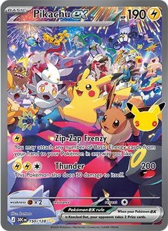Pikachu ex - 30th Celebration 150/128