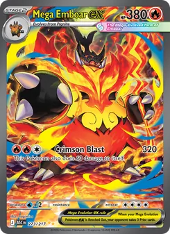 Mega Emboar ex - Ascended Heroes 273/217