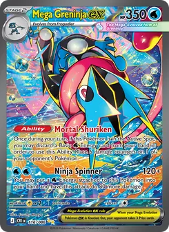 Mega Greninja ex - Chaos Rising 116/086