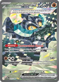 Cornerstone Mask Ogerpon ex - Twilight Masquerade 215/167