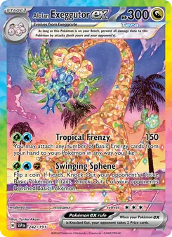 Alolan Exeggutor ex - Surging Sparks 242/191
