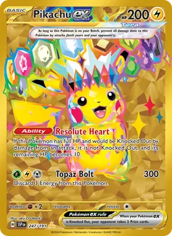Pikachu ex - Surging Sparks 247/191