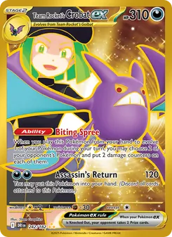 Team Rocket's Crobat ex - Destined Rivals 242/182